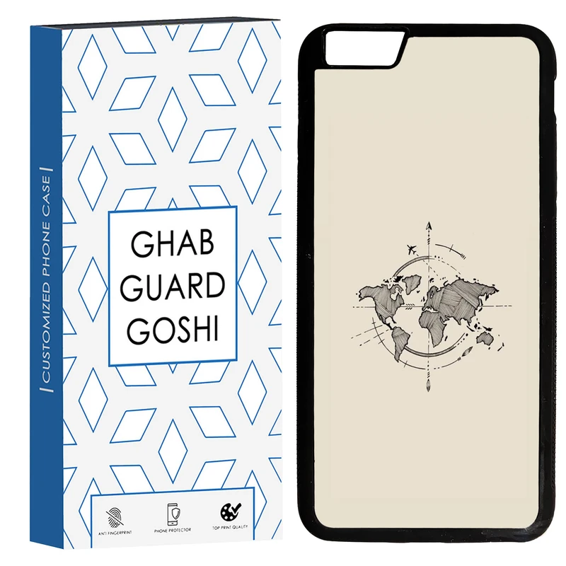 کاور قاب گارد گوشی طرح نقشه کد TPU-175 مناسب برای گوشی موبایل اپل Iphone 6 PLUS / 6S PLUS