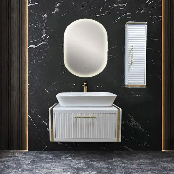 ست کابینت و روشویی مدل دنیز به همراه آینه