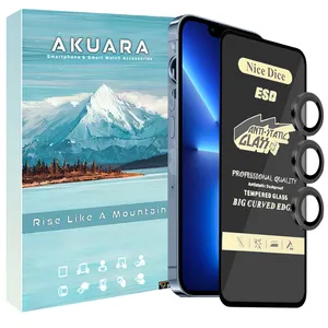 Akuara AKU NASRN Screen Protector Suitable For Apple iPhone 16 Pro Max Mobile Phone with Lens Protector