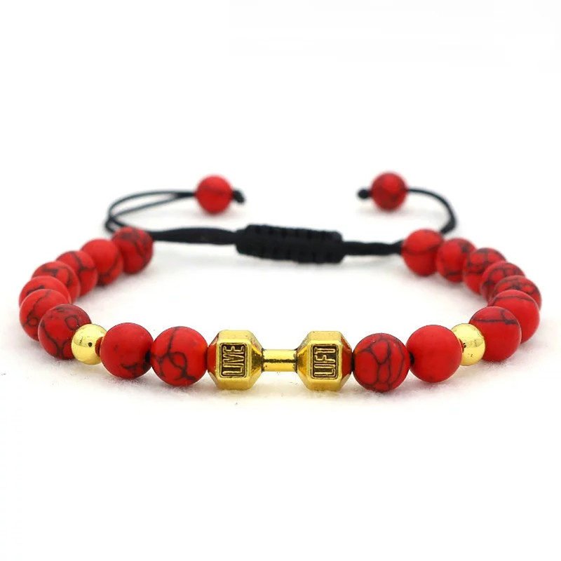 دستبند جینا طرح دمبل کد JBUG-006 دستبند جینا طرح دمبل کد JBUG-006