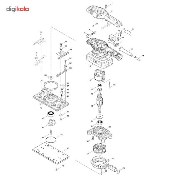 دستگاه سنباده زن ماکیتا مدل BO3710