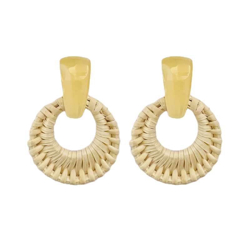 گوشواره زنانه مدل حصیری کد e0114 گوشواره زنانه مدل حصیری کد e0114