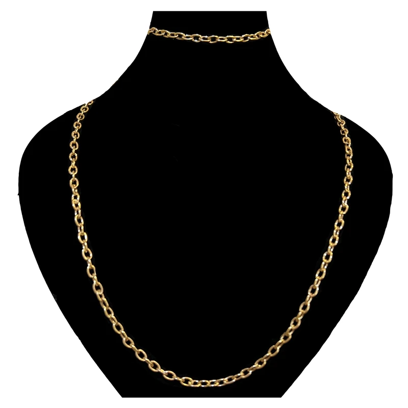 نیم ست طلا 18 عیار زنانه با طرح حلقه ای دوست خوب مدل DK1066