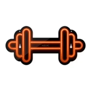 چراغ دیواری نئون دیزاین طرح Dumbbell-BL_ORG