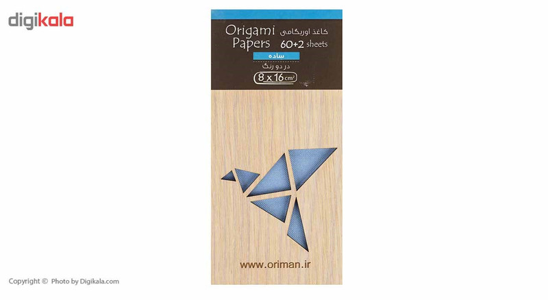 کاغذ اوریگامی اوریمان مدل ساده بسته 6 عددی