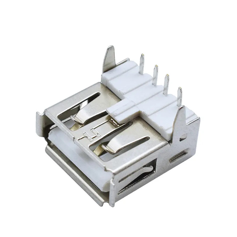 كانكتور مادگی USB-A مدل 4Pin-90Degree بسته 10 عددی
