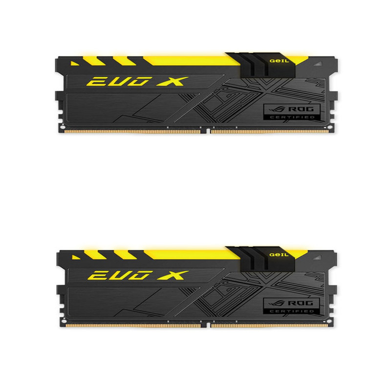 رم دسکتاپ DDR4 دو کاناله 3000 مگاهرتز CL15 گیل مدل Evo X ROG-CERTIFIED ظرفیت 16 گیگابایت