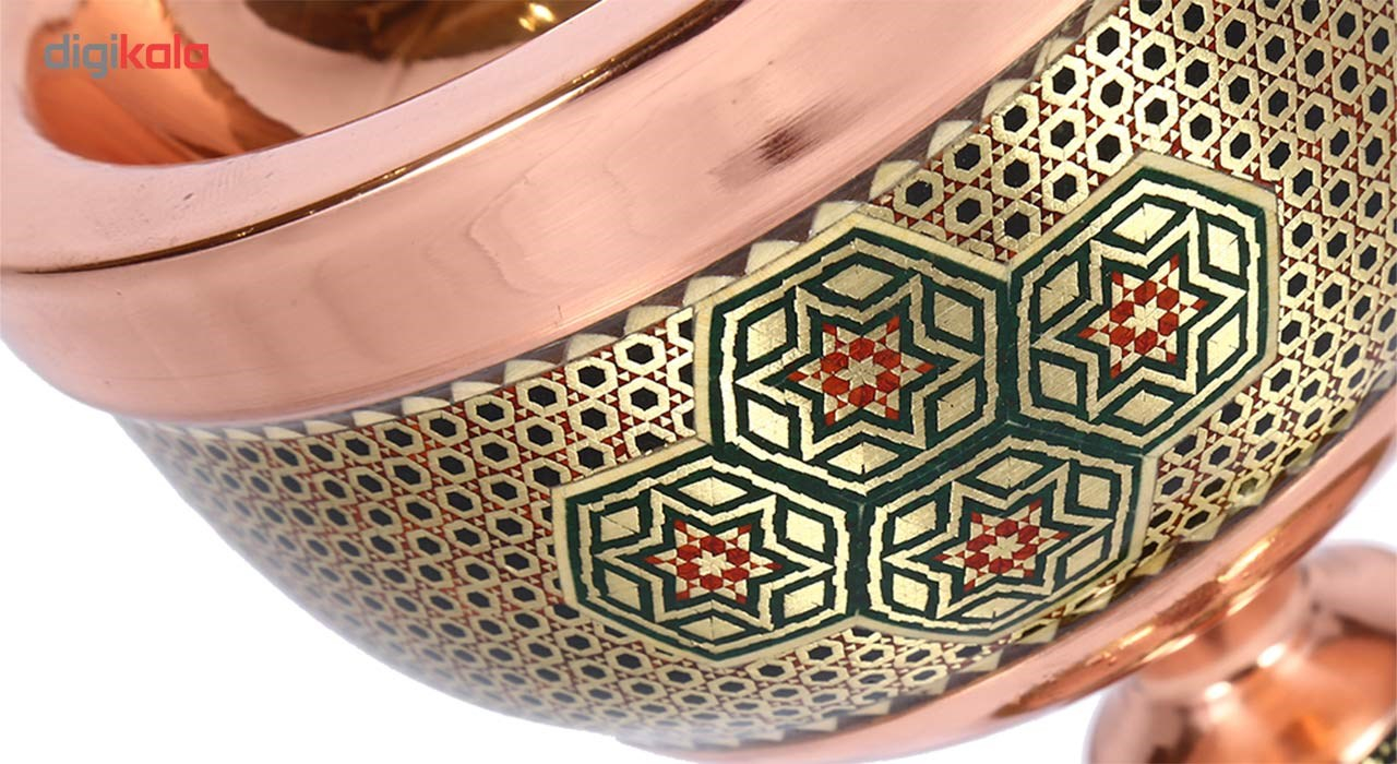 سنگاب مسی خاتم کوب گالری گوهران مدل مس و خاتم 1153
