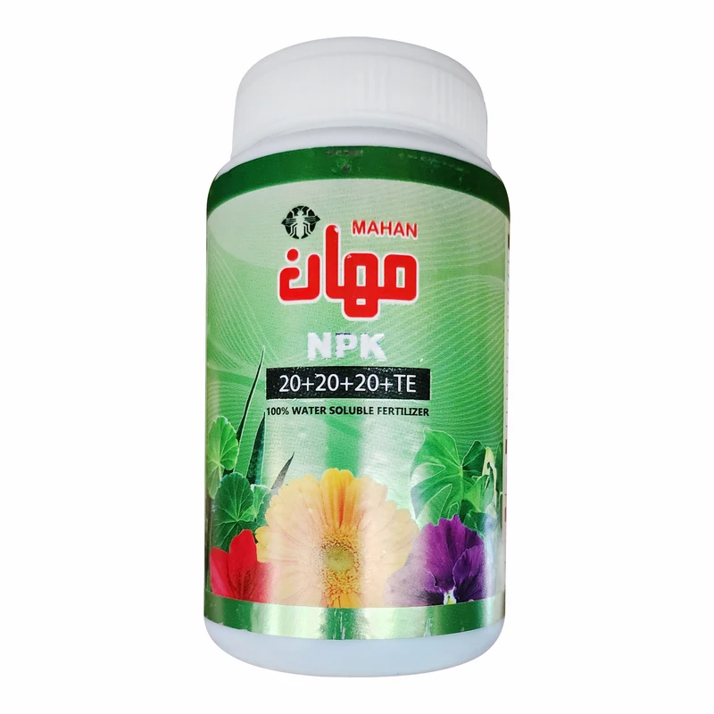 کود کامل NPK 20-20-20 مهان مدل سه بیست وزن 100 گرم