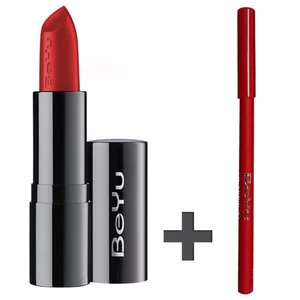 کیت رژ لب جامد بی یو مدل Pure Color and Stay شماره‌ 80 و مداد لب Lip Liner شماره 45