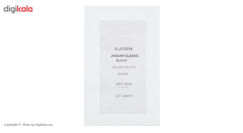 تستر ادو تویلت مردانه جگوار مدل Classic Black حجم 100 میلی لیتر تستر ادو تویلت مردانه جگوار مدل Classic Black حجم 100 میلی لیتر
