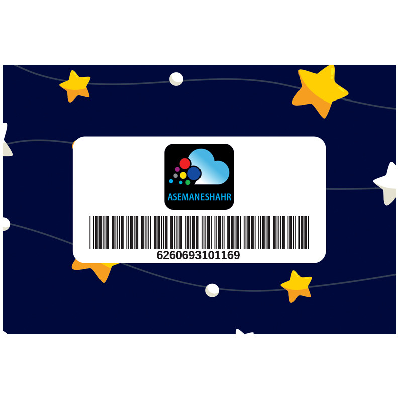 کاغذ کادو آسمان شهر طرح آسمان شب کد 116 بسته 5 عددی