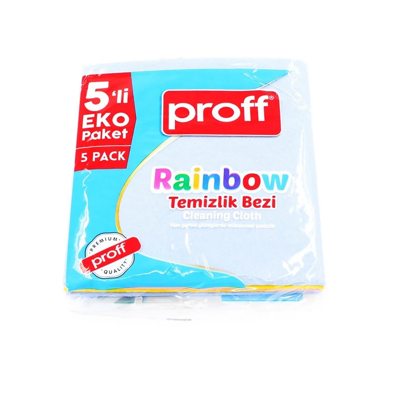 دستمال نظافت آشپزخانه پروف مدل Rainbow بسته 5 عددی دستمال نظافت آشپزخانه پروف مدل Rainbow بسته 5 عددی