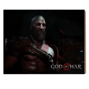 تابلو شاسی چاپ لین مدل God of War کد C502 سایز 28x20 سانتی متر