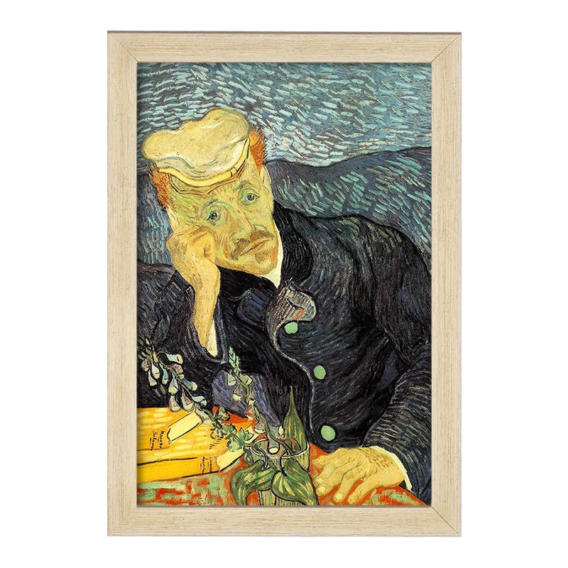 تابلو خندالو مدل نقاشی پرتره دکتر گچت اثر ونسان ون گوگ کد F12232