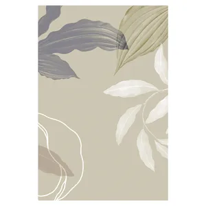 فرش پارچه‌ای مدل فرشینه طرح مینیمال برگ کد AR3059197