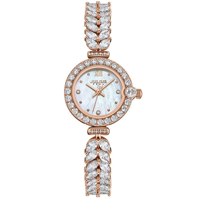ست ساعت مچی عقربه‌ای کوارتز و دستبند زنانه جولیوس مدل JA-1434B