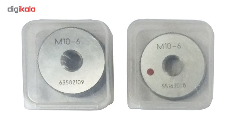 گیج برو نرو رینگی جی بی ا سایز M10 x1.5 -6g ست دو عددی