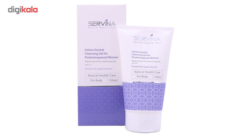 ژل بهداشتی بانوان یائسه سروینا مدل Postmenopausal Women حجم 150 میلی لیتر ژل بهداشتی بانوان یائسه سروینا مدل Postmenopausal Women حجم 150 میلی لیتر