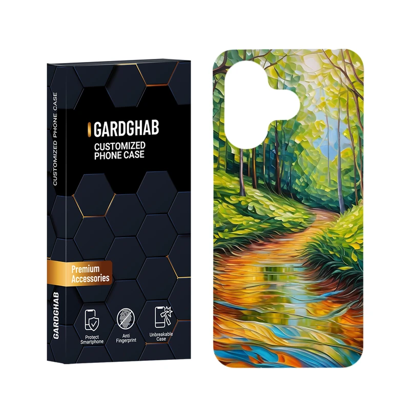 کاور گارد قاب مدل هنری مناسب برای گوشی موبایل شیائومی Redmi 13