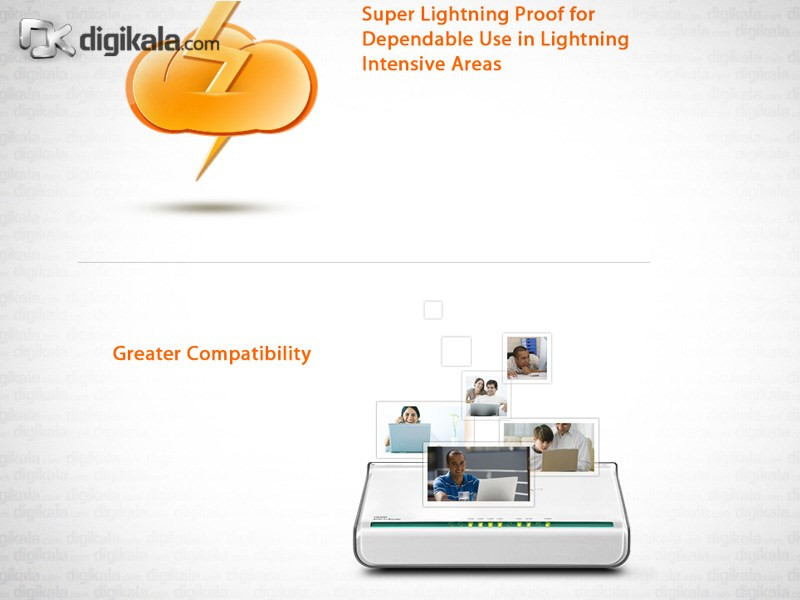مودم-روتر +ADSL2 و باسیم تندا مدل D830R