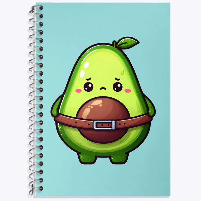 دفتر لغت 50 برگ خندالو طرح آووکادوی ناراحت کد F7968
