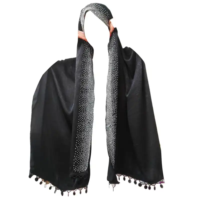 شال زنانه مدل کوپرا نگین کاری مجلسی