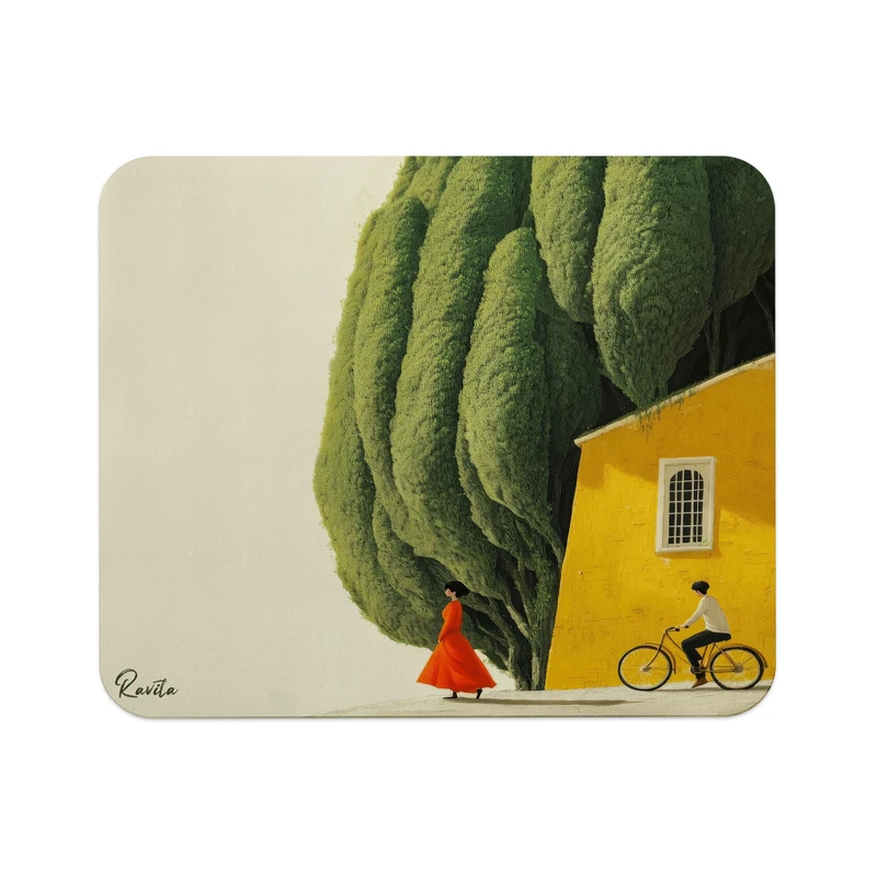 ماوس پد راویتا مدل خانه عاشقانه کد 3685 سایز 24*19 سانتی متر