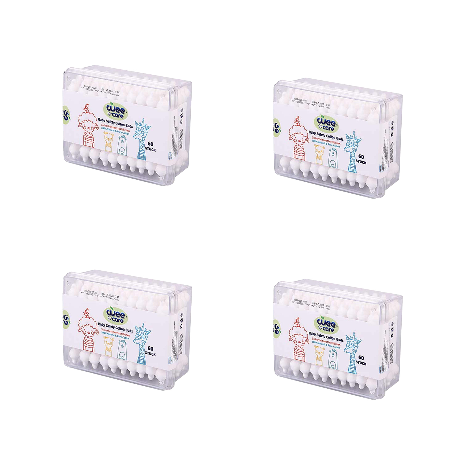 گوش پاک کن کودک وی کر مدل 60  مجموعه 4 عددی