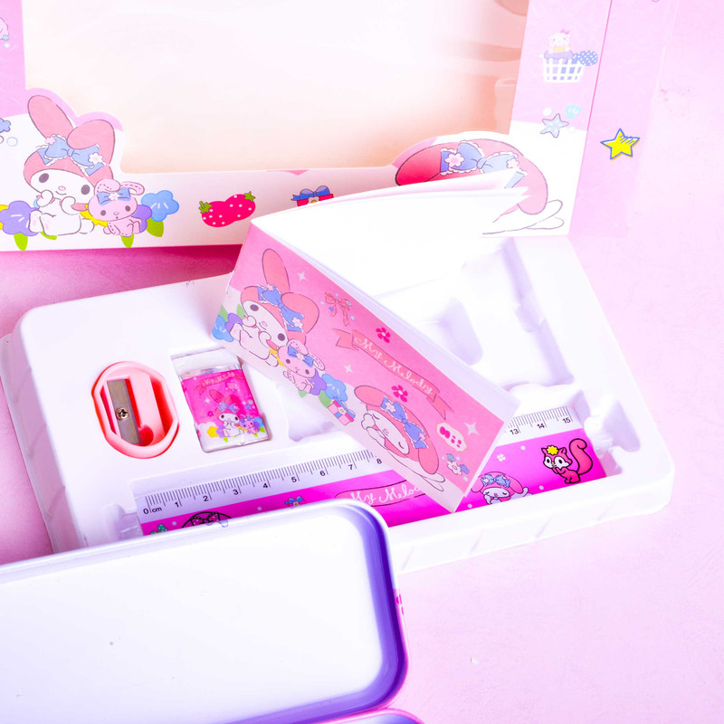 بسته لوازم تحریر مدل ملودی طرح سانریو مجموعه 7 عددی