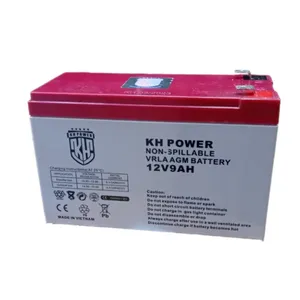 باتری UPS با ولتاژ 12 ولت و شدت جریان 9 آمپرساعت کا اچ پاور مدل  KH12.9