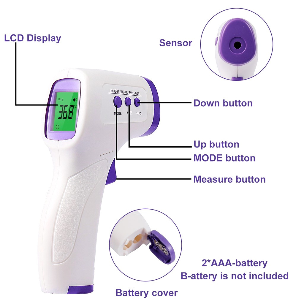 ترمومتر لیزری اچ سی او مدل WDKL-EWQ-004 ترمومتر لیزری اچ سی او مدل WDKL-EWQ-004