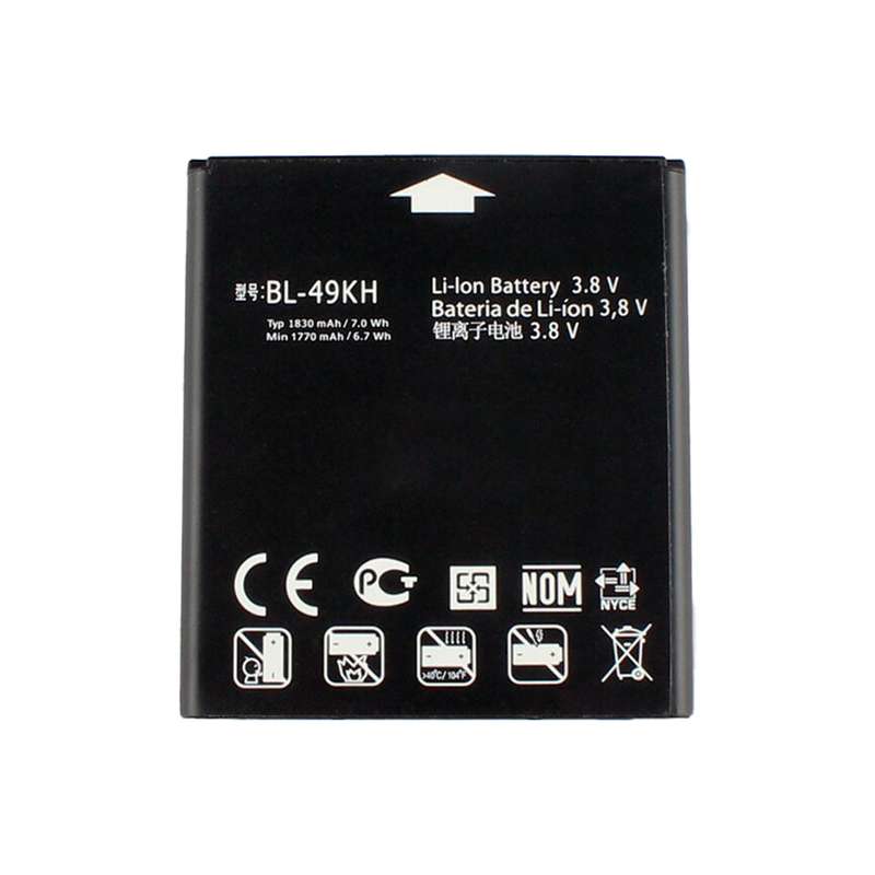 باتری موبایل مدل BL-49KH ظرفیت 1830 میلی آمپر ساعت مناسب برای گوشی موبایل ال جی Optimus LTE