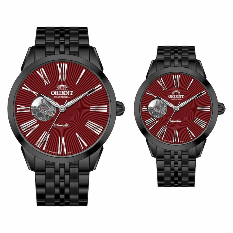 ست ساعت مچی عقربه‌ای کوارتز زنانه و مردانه اورینت کانتیننتال مدل 0116-2