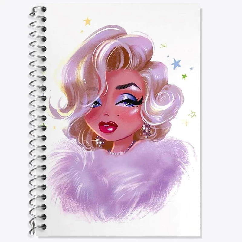 دفتر لغت 50 برگ خندالو مدل مرلین مونرو Marilyn Monroe کد 3984