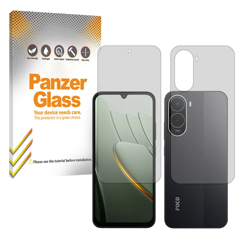 محافظ صفحه نمایش مات پنزر گلس مدل هیدروژلی مناسب برای گوشی موبایل شیائومی Poco C81 Pro به همراه محافظ پشت صفحه