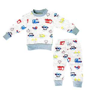 ست سویشرت و شلوار بچگانه مدل ماشین