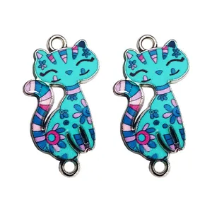 آویز دستبند طرح گربه کد AD 388 مجموعه 2 عددی