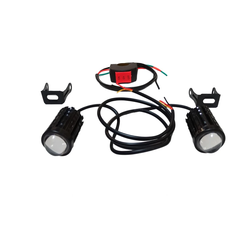 پرژکتور چراغ جلو موتور سیکلت تی جی آر وان مدل 01 بسته دو عددی