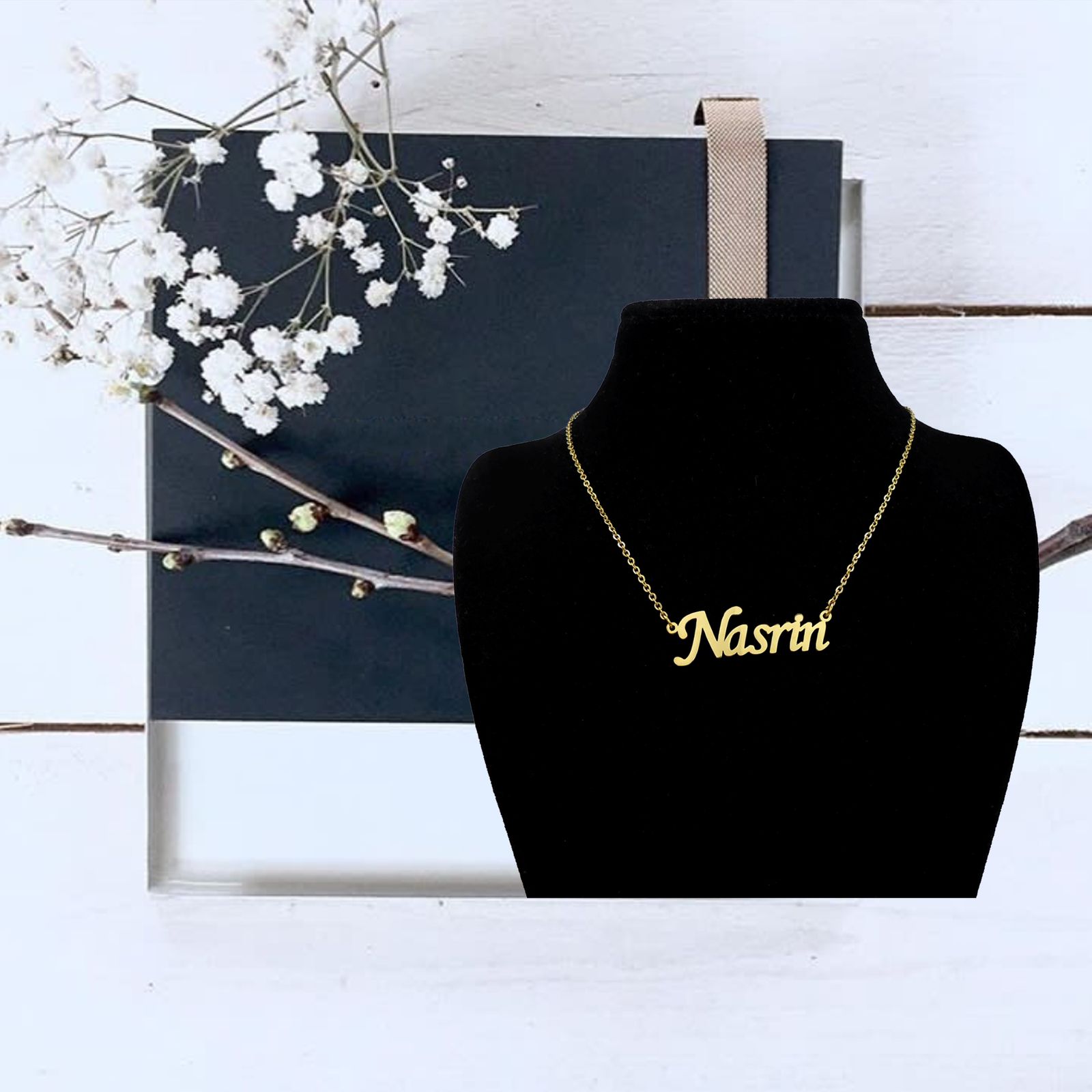 گردنبند زنانه آی جواهر مدل نسرین کد M1048 -  - 4