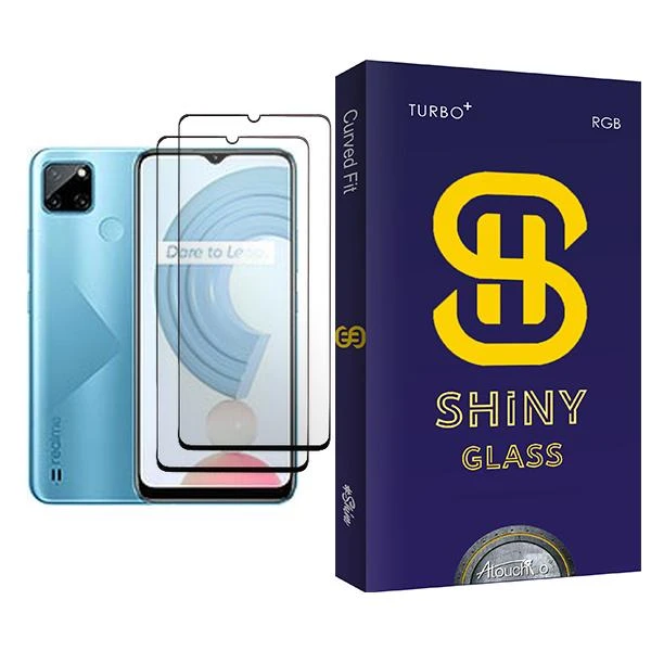 محافظ صفحه نمایش آتوچبو مدل Shiny Glass MIX002 مناسب برای گوشی موبایل ریلمی C21Y بسته دو عددی