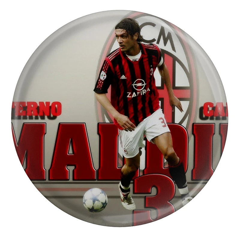 پیکسل طرح پائولو مالدینی بازیکن ایتالیا با لباس آث میلان مدل S4116