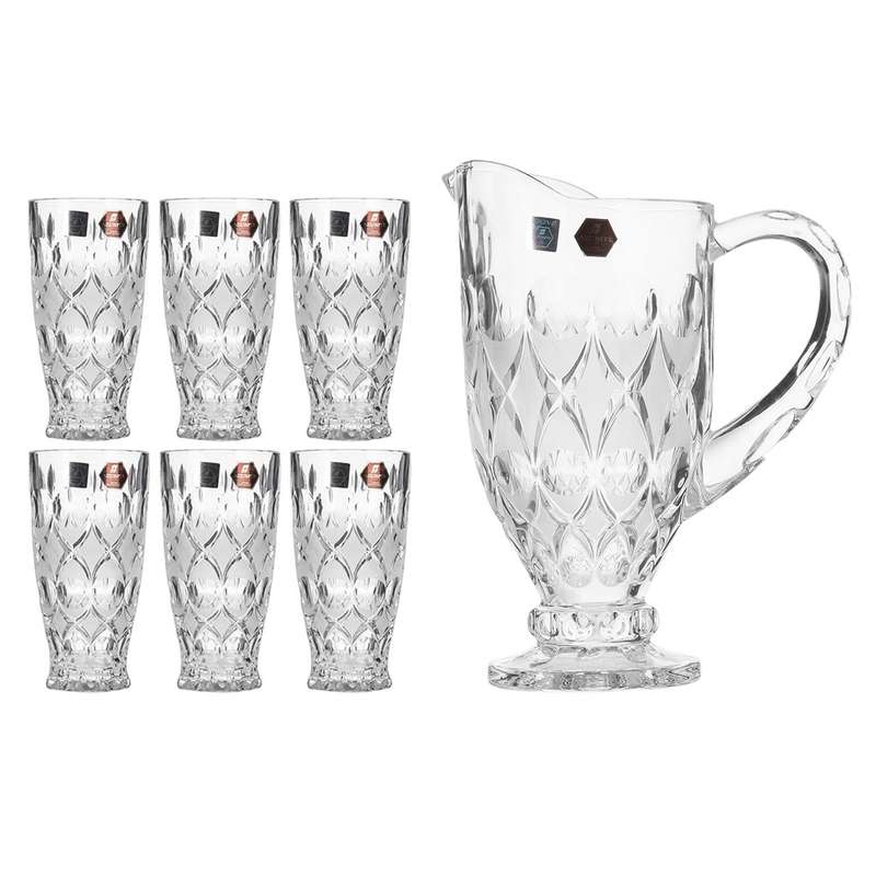 ست پارچ و لیوان 7 پارچه آزورایت سری آنجلیکا مدل K7945JK7945 ست پارچ و لیوان 7 پارچه آزورایت سری آنجلیکا مدل K7945JK7945