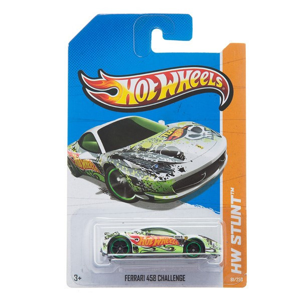 ماشین بازی متل سری Hot Wheels مدل Ferrari 458 Challenge کد X1723