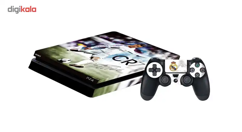 برچسب افقی پلی استیشن 4 اسلیم گراسیپا طرح CR7_01