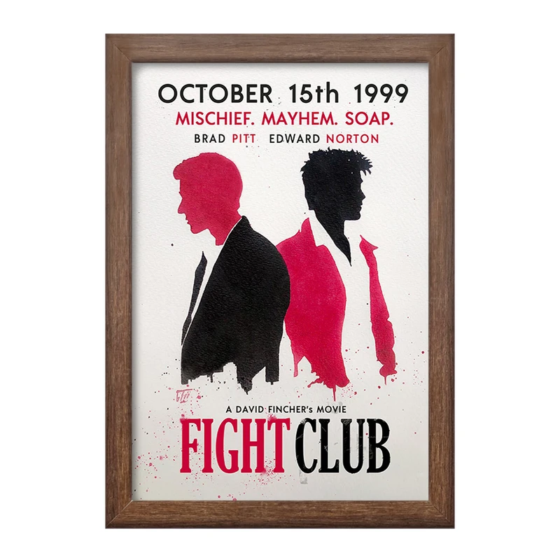 تابلو خندالو طرح باشگاه مبارزه (Fight Club) کد F11342