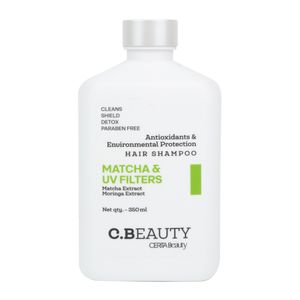 شامپو تقویت‌کننده مو سریتا مدل Matcha & Uv Filters، بدون پارابن، با قابلیت محافظت در برابر اشعه ماوراء بنفش، پاکسازی ملایم، مناسب موهای معمولی، حجم 350 میلی‌لیتر