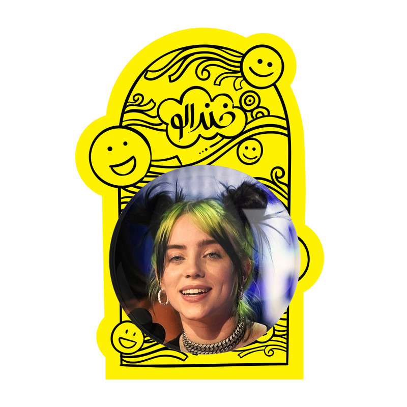 آینه جیبی خندالو مدل بیلی آیلیش Billie Eilish کد 19151 آینه جیبی خندالو مدل بیلی آیلیش Billie Eilish کد 19151