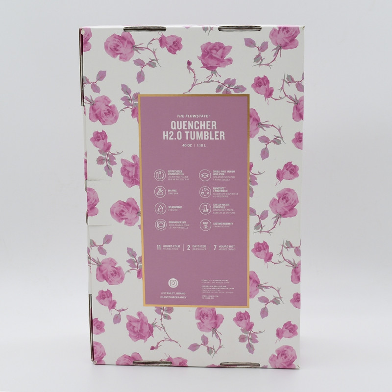 تراول ماگ استنلی مدل LoveShackFancy Holiday Quencher Limited edition گنجایش 1.18 لیتر