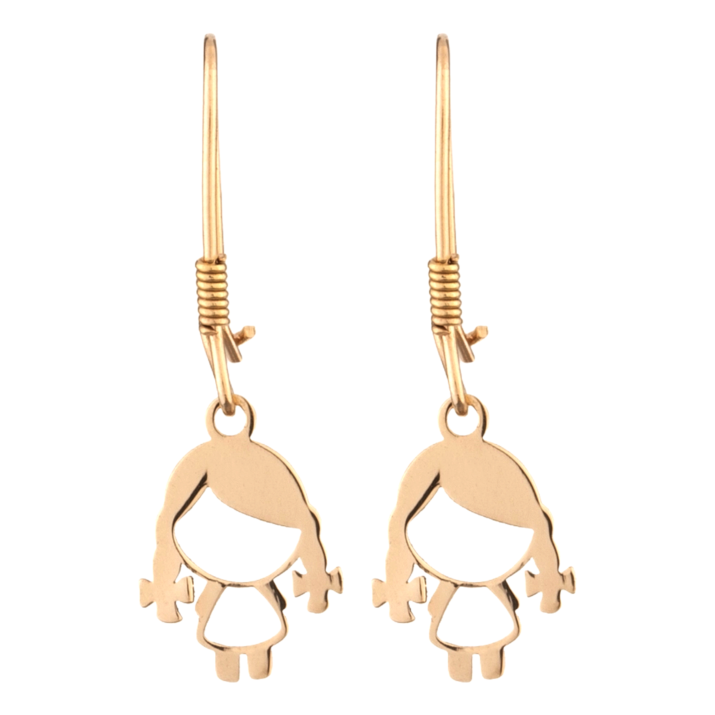 گوشواره طلا 18 عیار زنانه میو گلد مدل E902